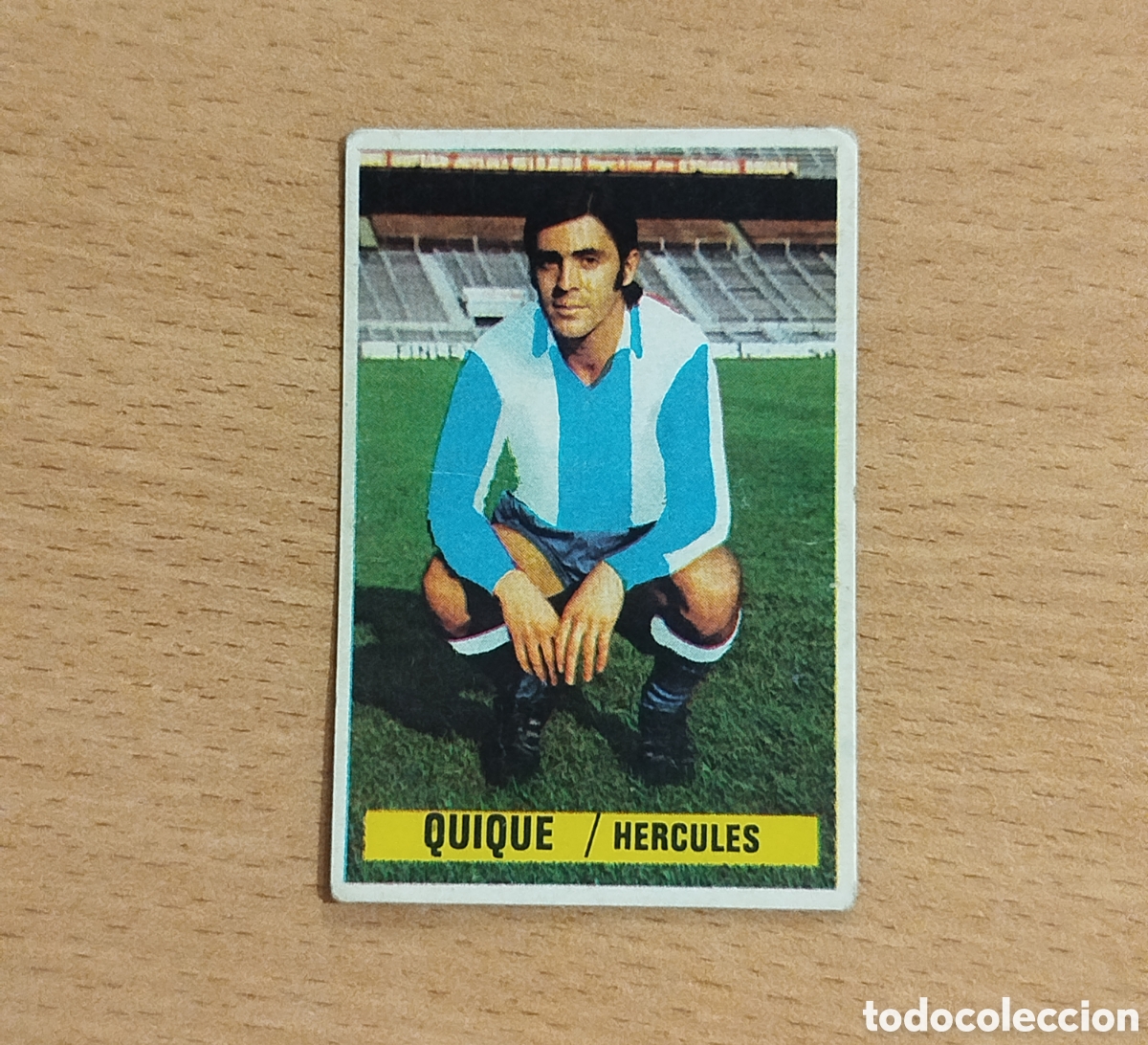 Cromos de f&uacute;tbol: SIN PEGAR FICHAJES 6 QUIQUE H&Eacute;RCULES 74 75 1974 1975 ESTE CROMO NUNCA PEGADO FICHAJE