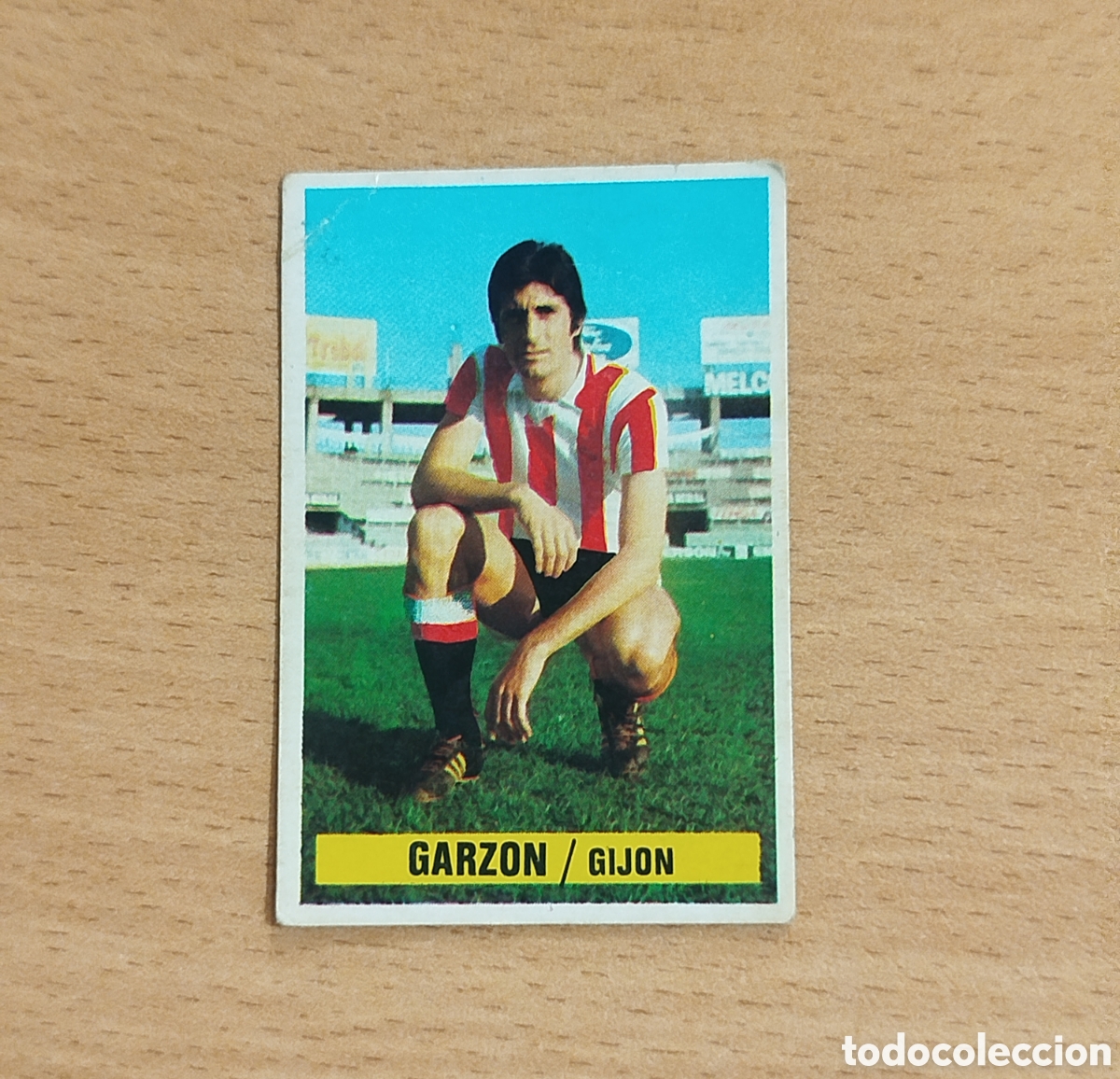 Cromos de f&uacute;tbol: SIN PEGAR FICHAJES 11 GARZ&Oacute;N SPORTING DE GIJON 74 75 1974 1975 ESTE CROMO NUNCA PEGADO FICHAJE