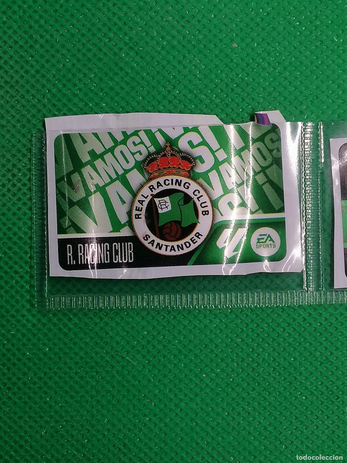 Cromos de f&uacute;tbol: ESCUDO RACING SANTANDER CHICLES CHICLE SIN PEGAR ⚽ PANINI LIGA ESTE 26 27 2026 2027 ⚽