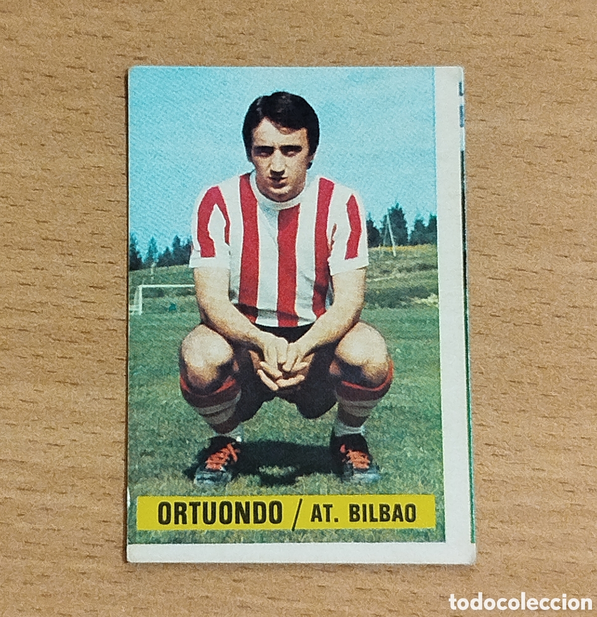 Cromos de f&uacute;tbol: SIN PEGAR COLOCA ORTUONDO ATHLETIC CLUB DE BILBAO 74 75 1974 1975 EDICIONES ESTE CROMO NUNCA PEGADO