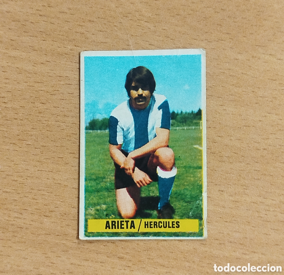 Cromos de f&uacute;tbol: SIN PEGAR COLOCA ARIETA H&Eacute;RCULES 74 75 1974 1975 EDICIONES ESTE CROMO NUNCA PEGADO