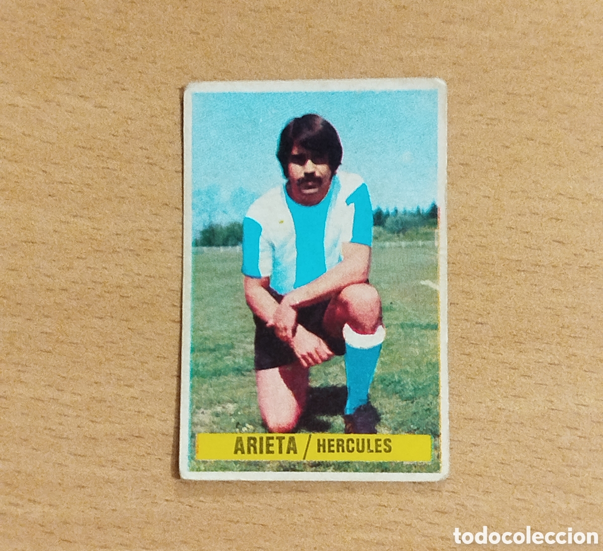Cromos de f&uacute;tbol: SIN PEGAR COLOCA ARIETA H&Eacute;RCULES 74 75 1974 1975 EDICIONES ESTE CROMO NUNCA PEGADO