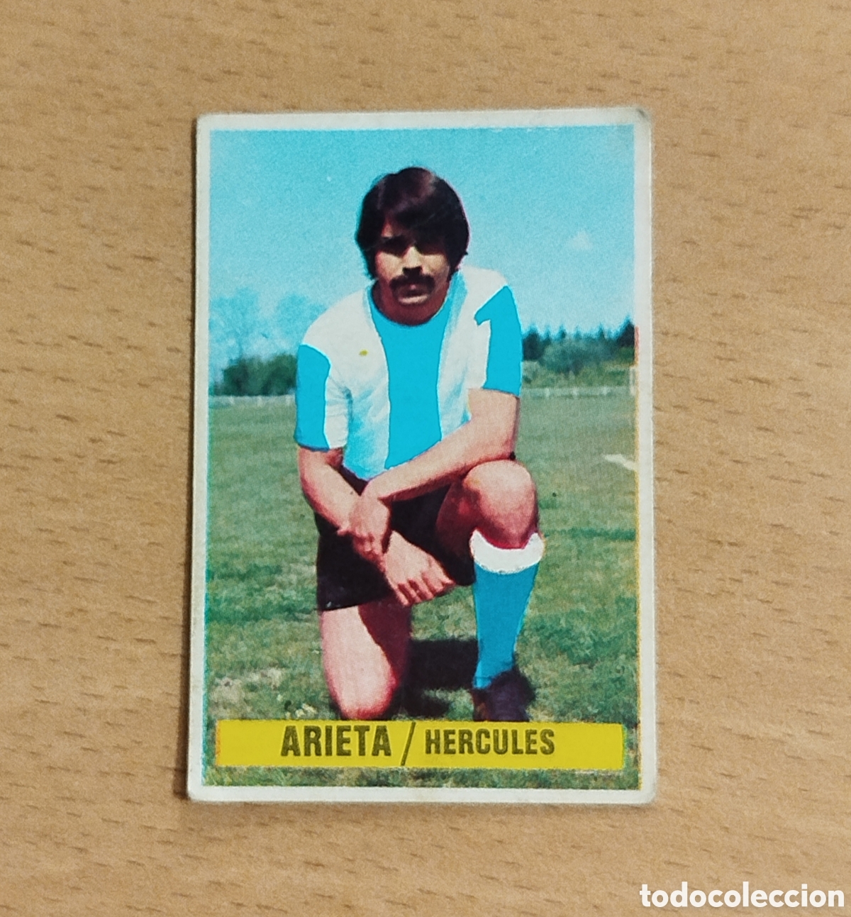 Cromos de f&uacute;tbol: SIN PEGAR COLOCA ARIETA H&Eacute;RCULES 74 75 1974 1975 EDICIONES ESTE CROMO NUNCA PEGADO