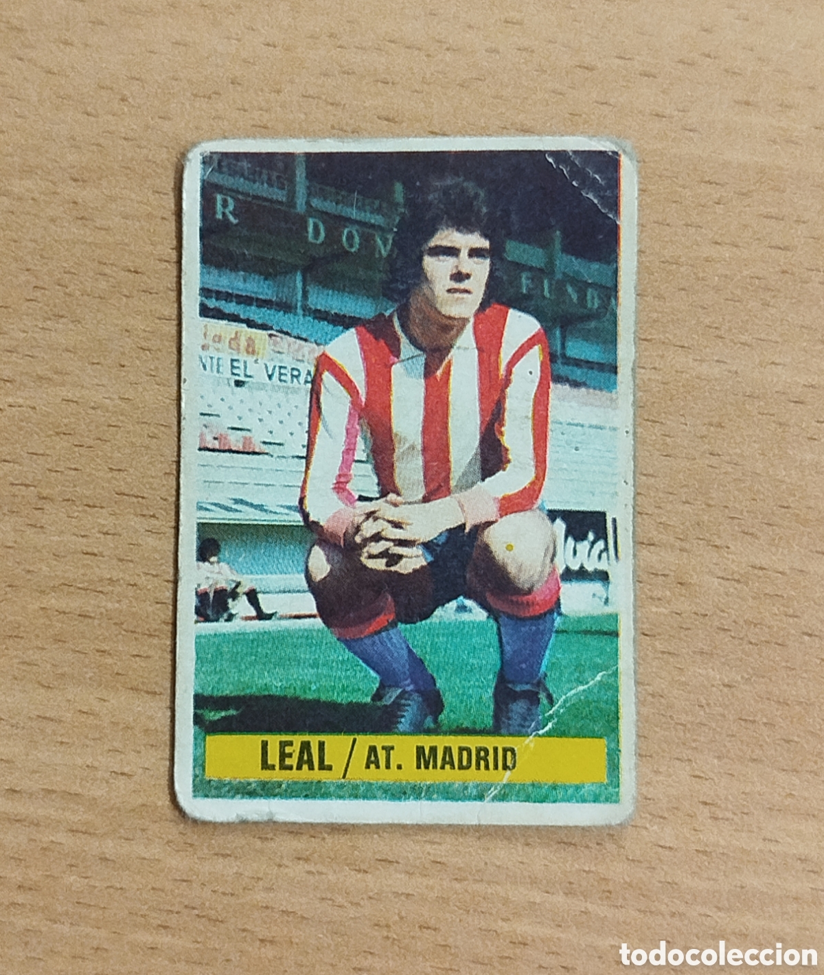 Cromos de f&uacute;tbol: SIN PEGAR COLOCA LEAL ATL&Eacute;TICO DE MADRID 74 75 1974 1975 EDICIONES ESTE CROMO NUNCA PEGADO