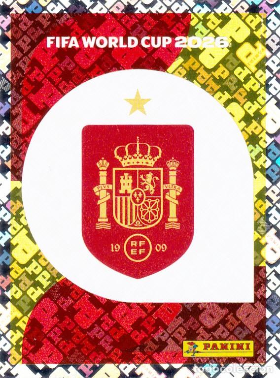 Cromos de f&uacute;tbol: FIFA WORLD CUP 2026 * ESCUDO N&ordm; 1 * DE ESPA&Ntilde;A - NUEVO DE SOBRE (A-18)