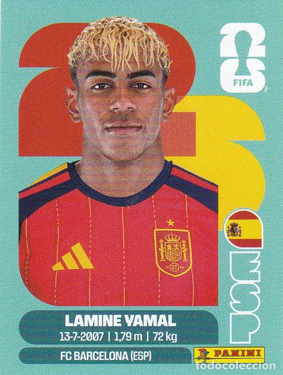 Cromos de f&uacute;tbol: FIFA WORLD CUP 2026 * LAMINE YAMAL N&ordm; 15 * DE ESPA&Ntilde;A - NUEVO DE SOBRE (A-18)