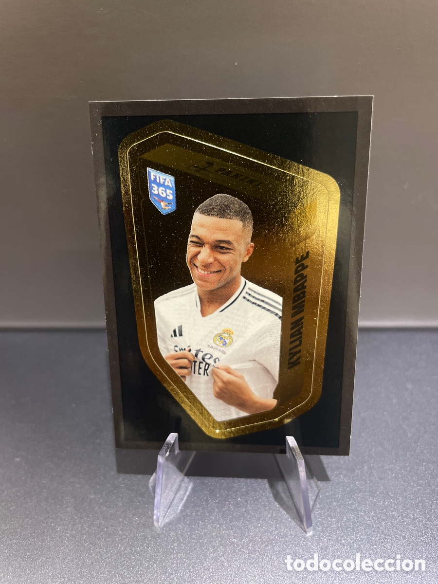 Figurine di Calcio: Kylian Mbappe MBA My Golden Team Panini FIFA 365 10 Years 2025 Real Madrid