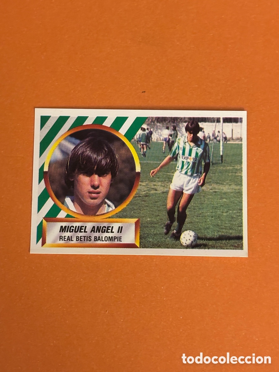 Cromos de f&uacute;tbol: Miguel Angel II Coloca N 4 Betis 88 89. Liga Este 1988 1989. SIN PEGAR.