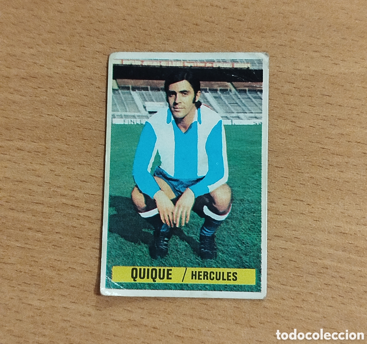 Cromos de f&uacute;tbol: SIN PEGAR FICHAJES 6 QUIQUE H&Eacute;RCULES 74 75 1974 1975 ESTE CROMO NUNCA PEGADO FICHAJE