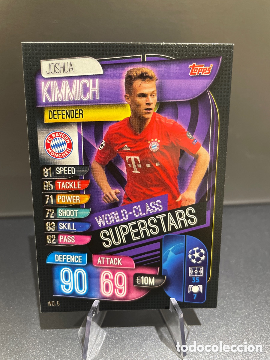 Figurine di Calcio: Kimmich WCI 5 World-Class Superstars Match Attax 2019-20 2019 2020 Topps UCL Bayern Munich