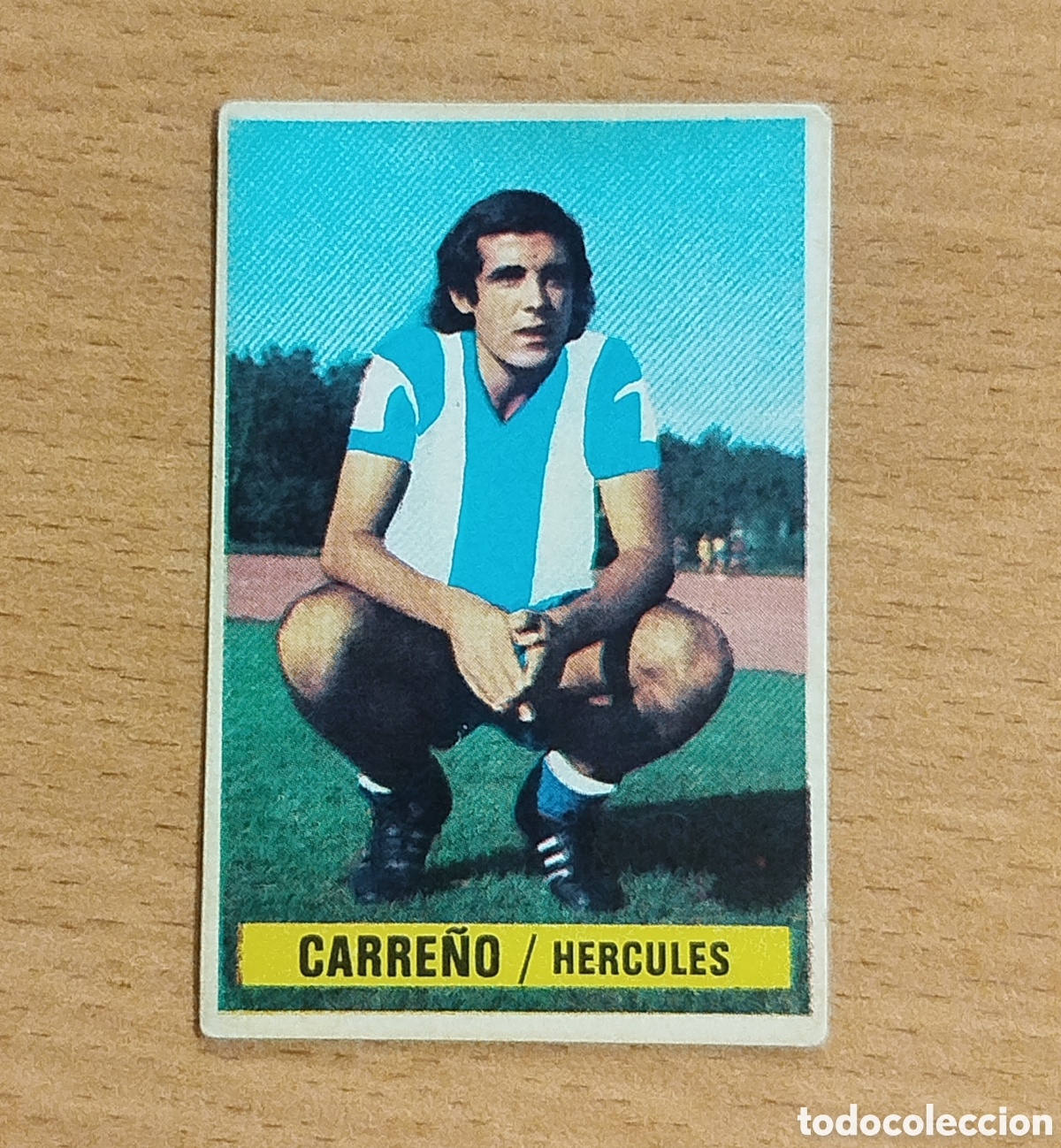 Cromos de f&uacute;tbol: SIN PEGAR FICHAJES 12 CARRE&Ntilde;O H&Eacute;RCULES 74 75 1974 1975 ESTE CROMO NUNCA PEGADO FICHAJE