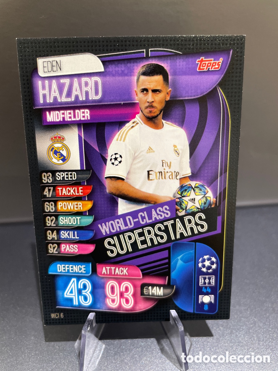 Figurine di Calcio: Hazard WCI 6 World-Class Superstars Match Attax 2019-20 2019 2020 Topps UCL Real Madrid