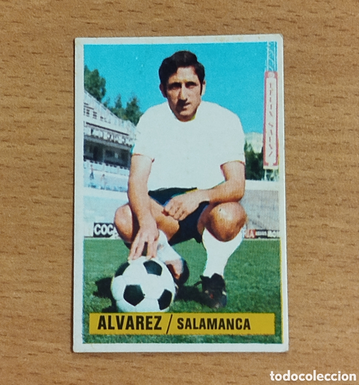 Cromos de f&uacute;tbol: SIN PEGAR FICHAJES 13 &Aacute;LVAREZ SALAMANCA 74 75 1974 1975 ESTE CROMO NUNCA PEGADO FICHAJE