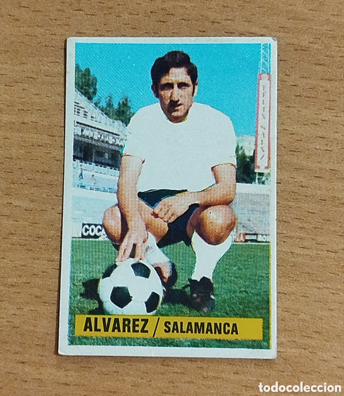 Cromos de f&uacute;tbol: SIN PEGAR FICHAJES 13 &Aacute;LVAREZ SALAMANCA 74 75 1974 1975 ESTE CROMO NUNCA PEGADO FICHAJE