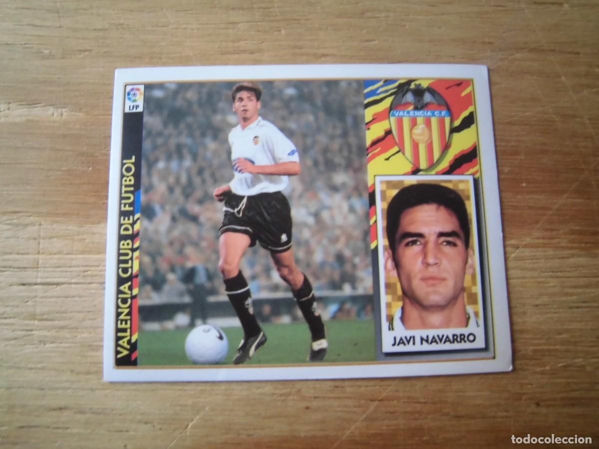 Cromos de f&uacute;tbol: JAVI NAVARRO VALENCIA LIGA 97-98 COLECCIONES ESTE NUEVO DE SOBRE