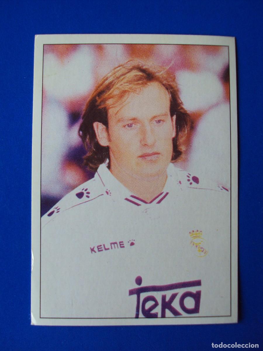 Figurine di Calcio: CROMO N&ordm; 205 MIQUEL SOLER &Aacute;LBUM COLECCI&Oacute;N REAL MADRID 95 96 1995 1996 PANINI NUNCA PEGADO