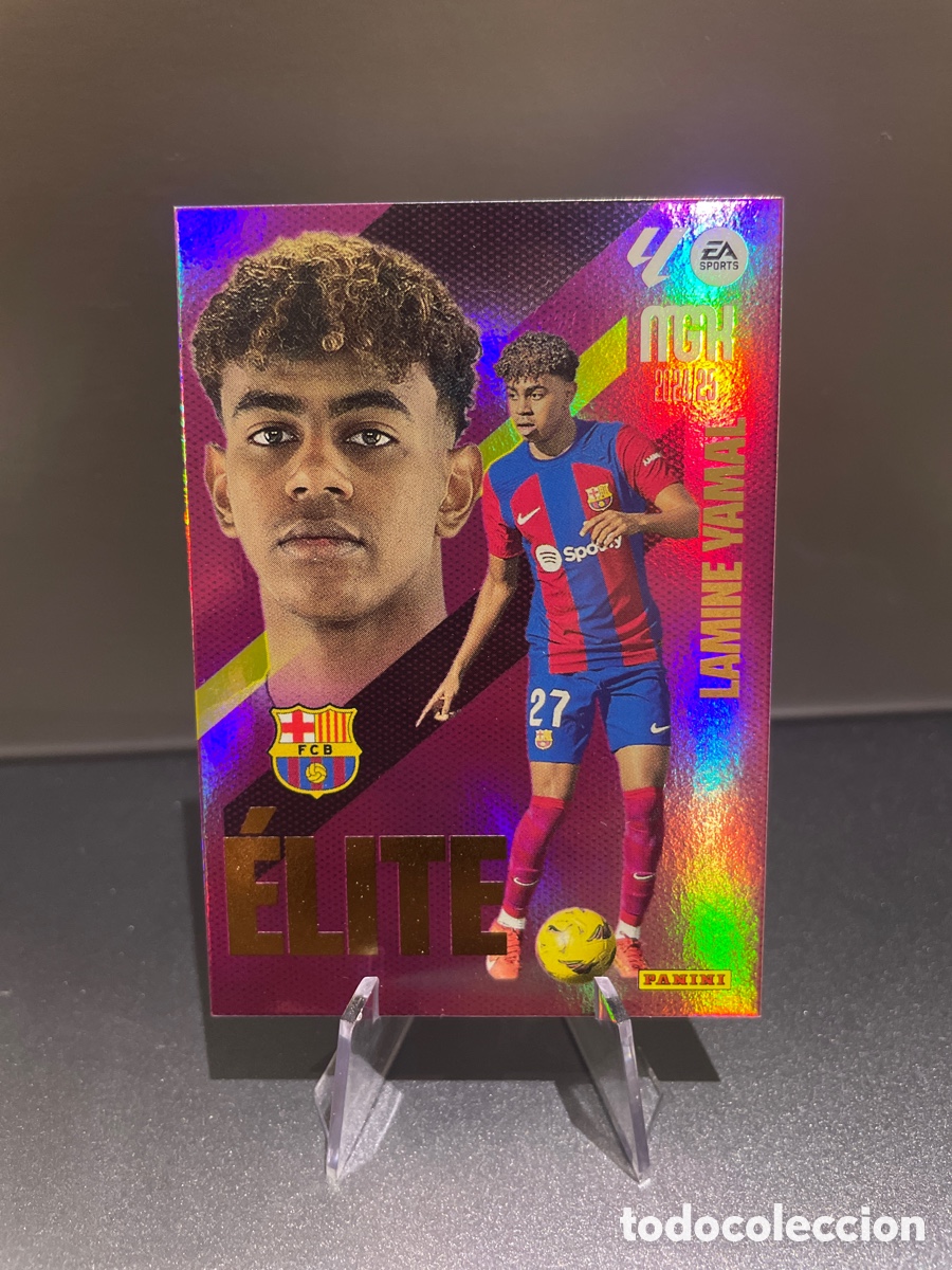 Football Stickers: Lamine Yamal 7 Elite MGK 2024-25 Panini Megacracks FC Barcelona