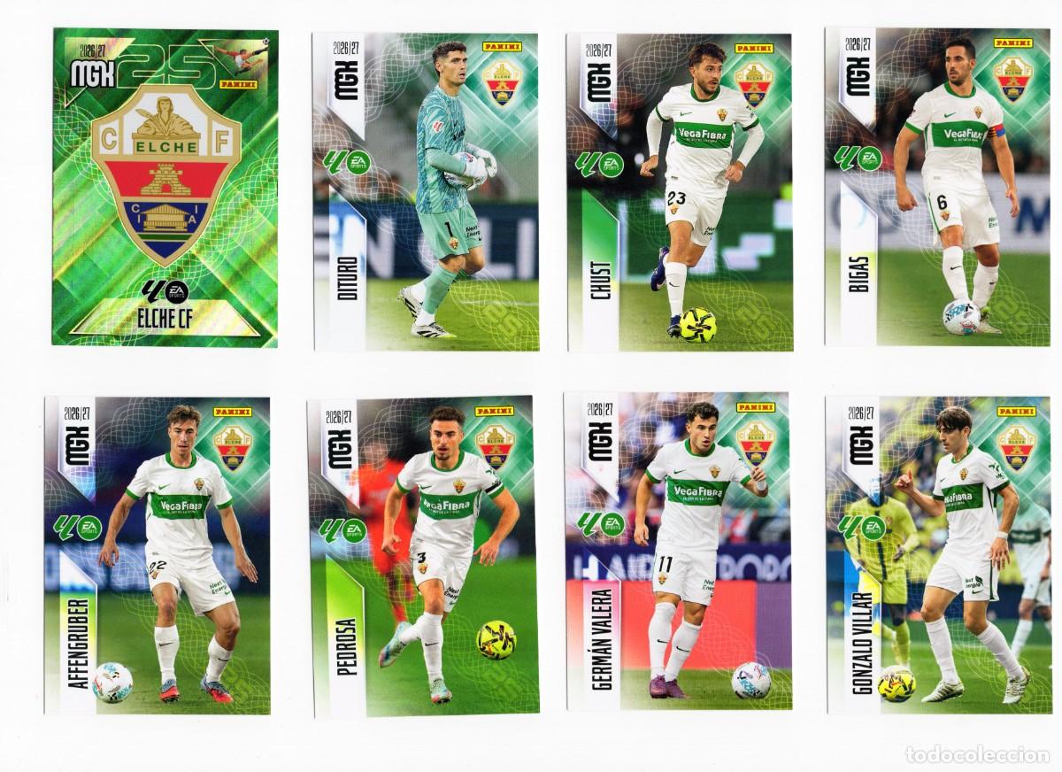 Cromos de f&uacute;tbol: PACK LOTE 14 ELCHE EQUIPO COMPLETO BASE 1&ordm; EDICI&Oacute;N MEGACRACKS 26 27