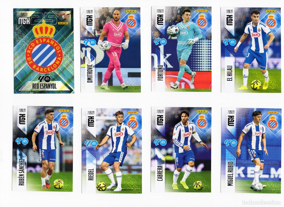 Cromos de f&uacute;tbol: PACK LOTE 17 ESPANYOL EQUIPO COMPLETO BASE 1&ordm; EDICI&Oacute;N MEGACRACKS 26 27