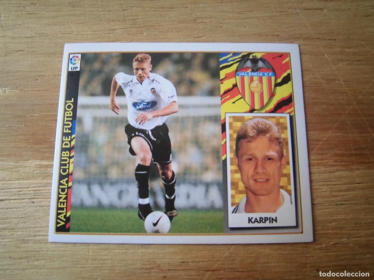Cromos de f&uacute;tbol: KARPIN VALENCIA LIGA 97-98 COLECCIONES ESTE NUEVO DE SOBRE