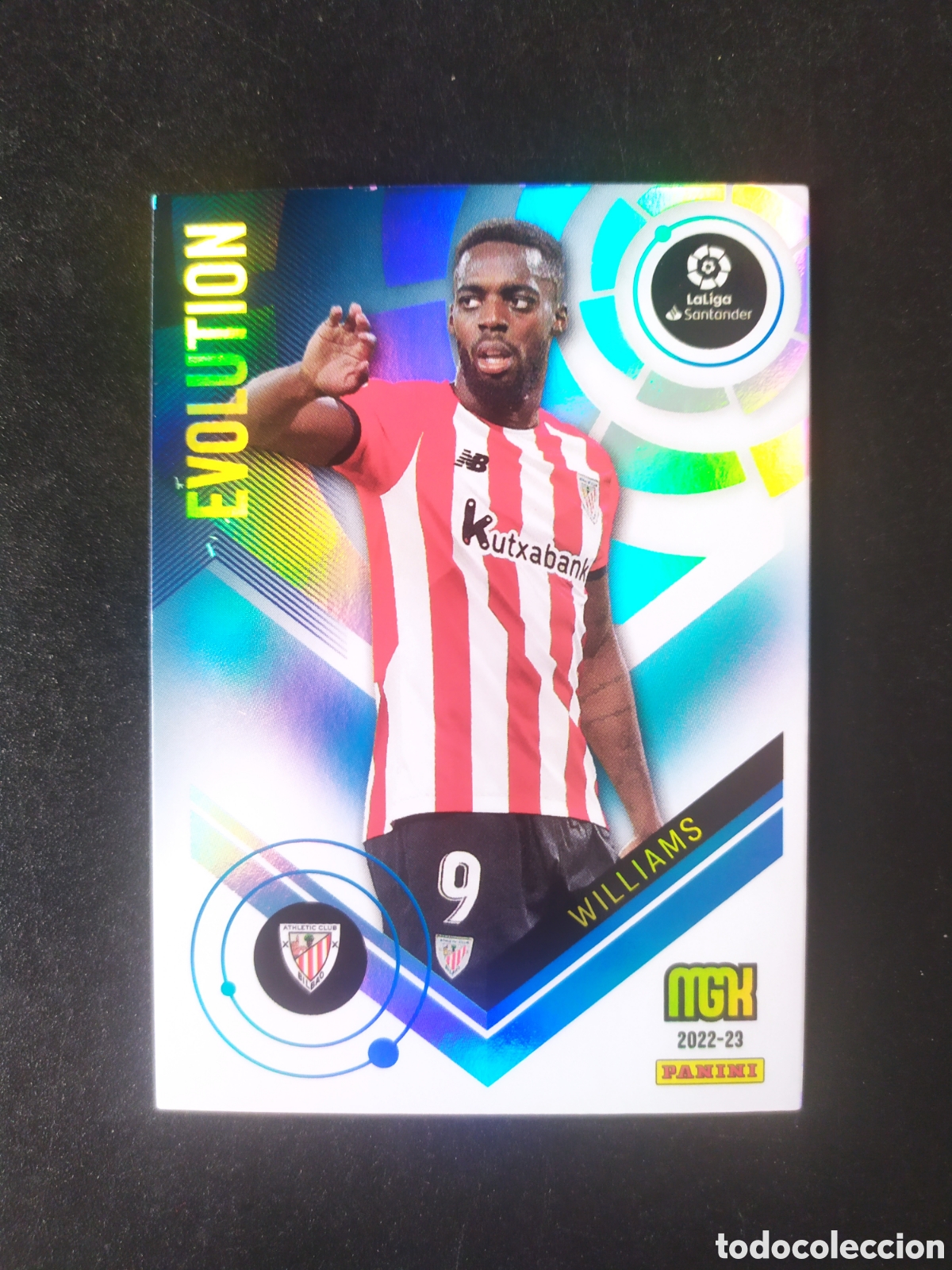 Cromos de f&uacute;tbol: Megacracks 2022 2023 22 23 panini Williams evolution n&deg; 404 Athletic Bilbao