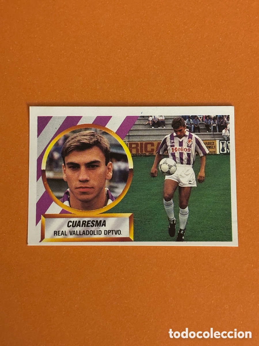 Cromos de f&uacute;tbol: CUARESMA VALLADOLID COLOCA LIGA ESTE 1988/89 88 89. SIN PEGAR
