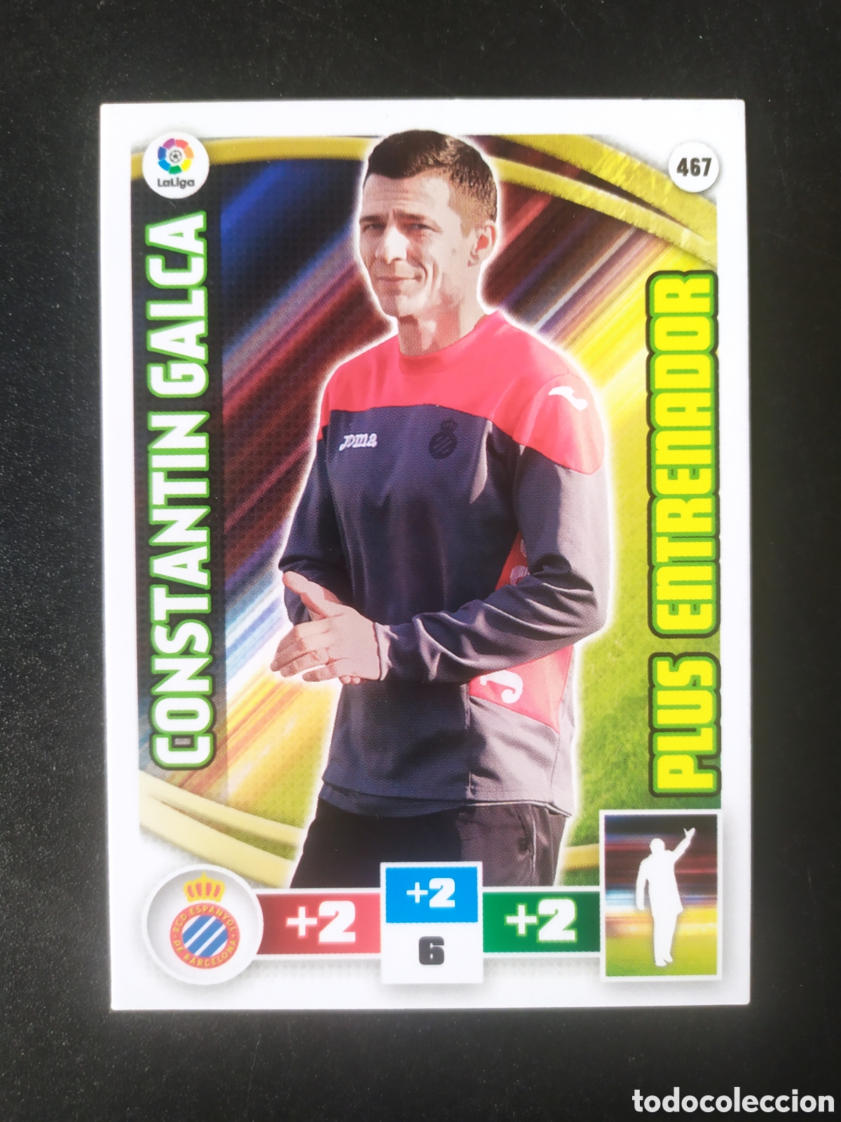 Cromos de f&uacute;tbol: Adrenalyn 2015 2016 15 16 panini Costatin Galca plus entrenador n&deg; 467 Espanyol