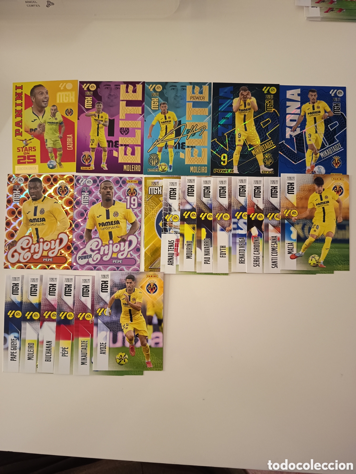 Cromos de f&uacute;tbol: Lote Villarreal megacracks 2026-2027