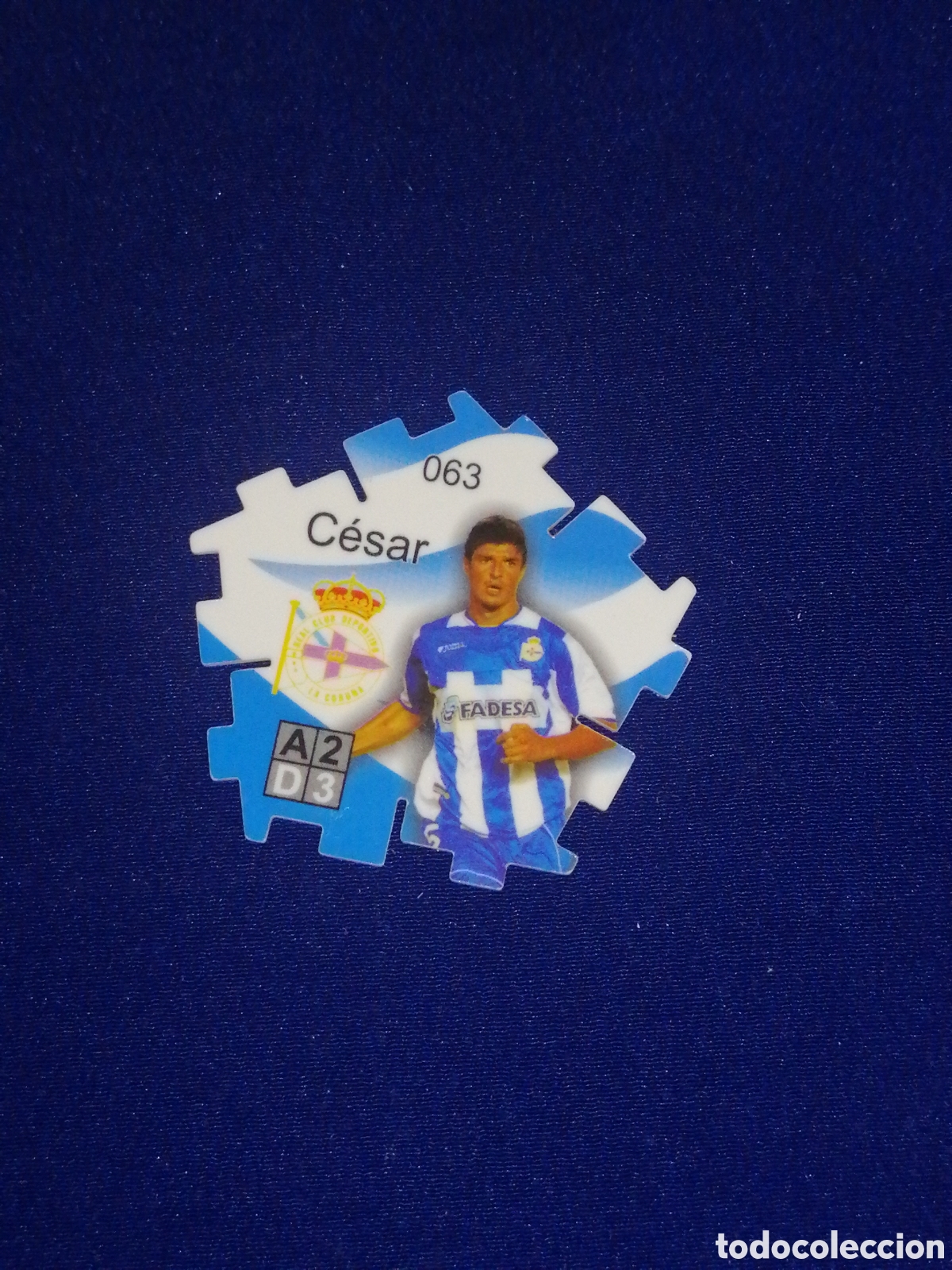 Figurine di Calcio: TRICKS GREFUSA LIGA 2004-2005 - REAL CLUB DEPORTIVO DE LA CORU&Ntilde;A - C&Eacute;SAR 063