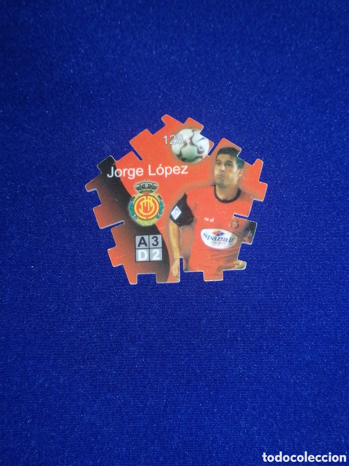 Figurine di Calcio: TRICKS GREFUSA LIGA 2004-2005 REAL CLUB DEPORTIVO MALLORCA - JORGE L&Oacute;PEZ - 128