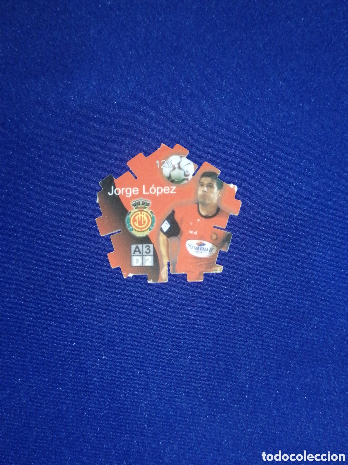 Figurine di Calcio: TRICKS GREFUSA LIGA 2004-2005 REAL CLUB DEPORTIVO MALLORCA - JORGE L&Oacute;PEZ - 128