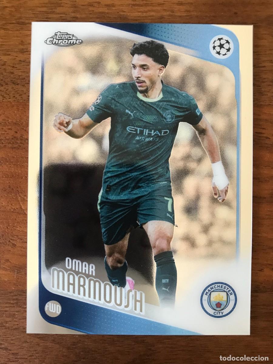 Cromos de f&uacute;tbol: OMAR MARMOUSH - MANCHESTER CITY - TOPPS CHROME UEFA CLUB COMPETITIONS 2025 2026