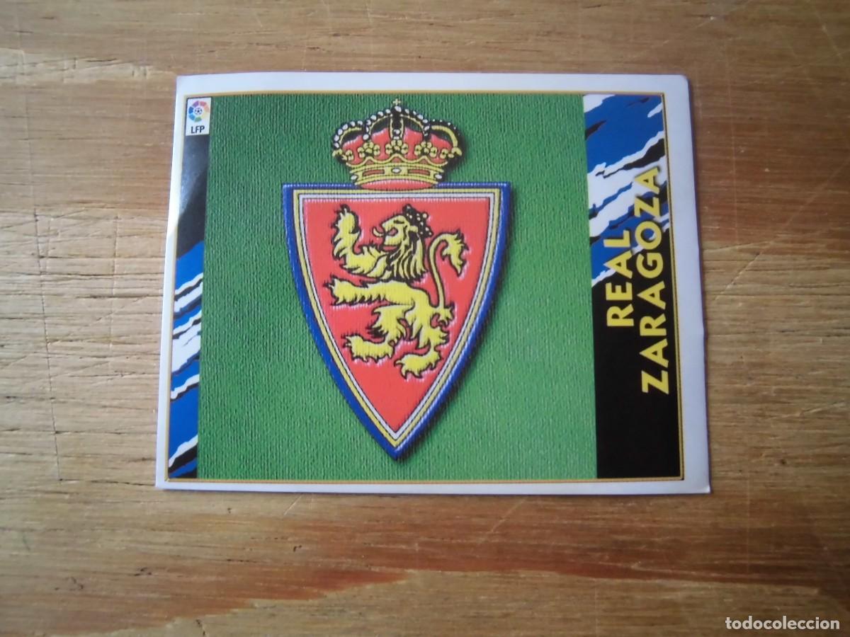 Cromos de f&uacute;tbol: ESCUDO REAL ZARAGOZA LIGA 97-98 COLECCIONES ESTE NUEVO DE SOBRE