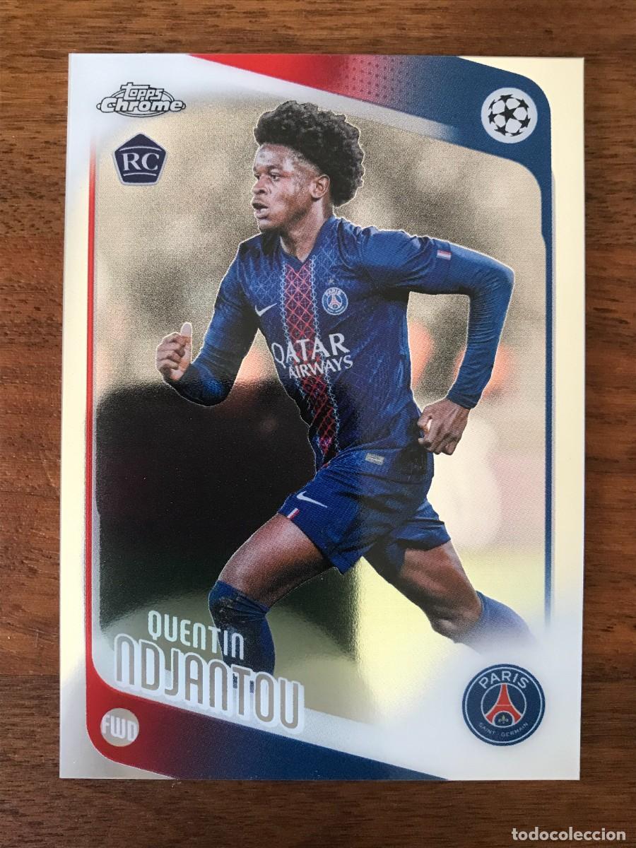 Cromos de f&uacute;tbol: QUENTIN NDJANTOU - PSG - ROOKIE CARD - TOPPS CHROME UEFA CLUB COMPETITIONS 2025 2026