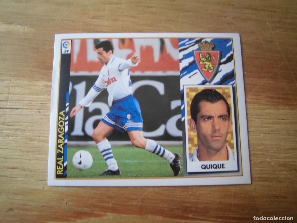 Cromos de f&uacute;tbol: QUIQUE REAL ZARAGOZA LIGA 97-98 COLECCIONES ESTE NUEVO DE SOBRE