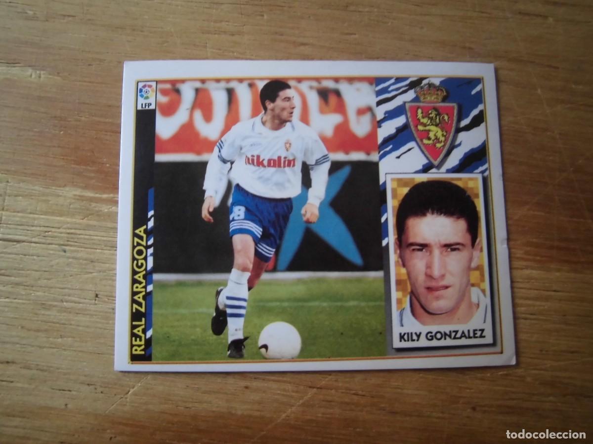 Cromos de f&uacute;tbol: KILY GONZ&Aacute;LEZ REAL ZARAGOZA LIGA 97-98 COLECCIONES ESTE NUEVO DE SOBRE