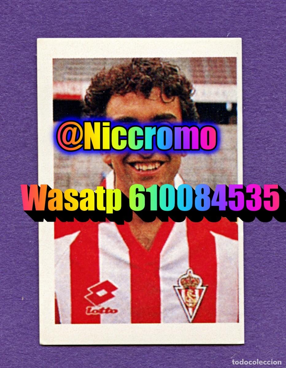 Cromos de f&uacute;tbol: abelardo sporting de gijon nuevo sin pegar cromo el mundo de las estrellas a&ntilde;o 1991 niccromo