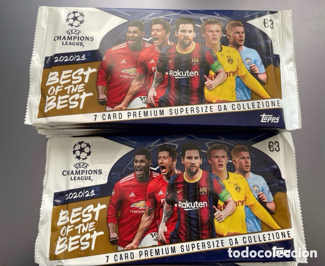 Figurine di Calcio: Lote 10 sobres Topps Best of the Best UCL 2020-21 2020 2021
