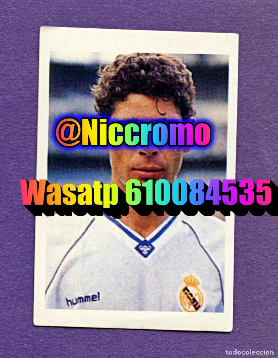 Cromos de f&uacute;tbol: hierro real madrid nuevo sin pegar cromo el mundo de las estrellas a&ntilde;o 1991 niccromo