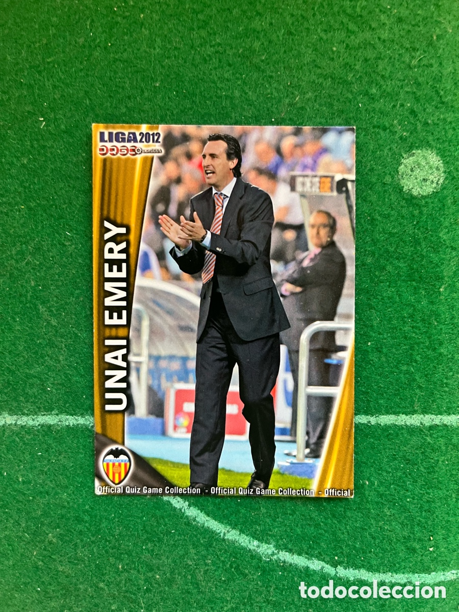 Cromos de f&uacute;tbol: 57 UNAI EMERY VALENCIA LAS FICHAS DE LA LIGA 2011 2012 MUNDICROMO ENTRENADOR