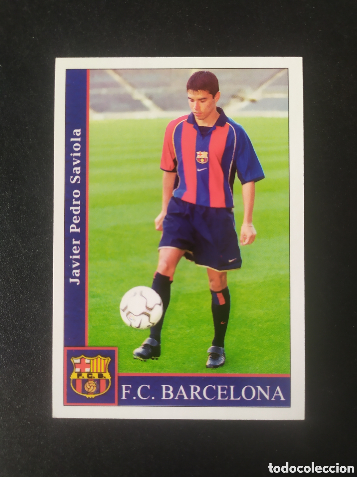 Cromos de f&uacute;tbol: Mundicromo fichas Liga 2001 2002 01 02 Saviola n&deg; 82 Barcelona