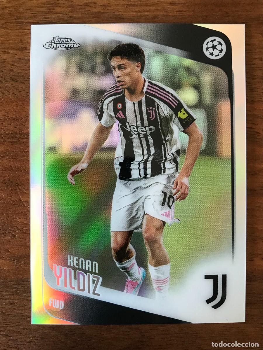 Cromos de f&uacute;tbol: KENAN YILDIZ - JUVENTUS - REFRACTOR - TOPPS CHROME UEFA CLUB COMPETITIONS 2025 2026