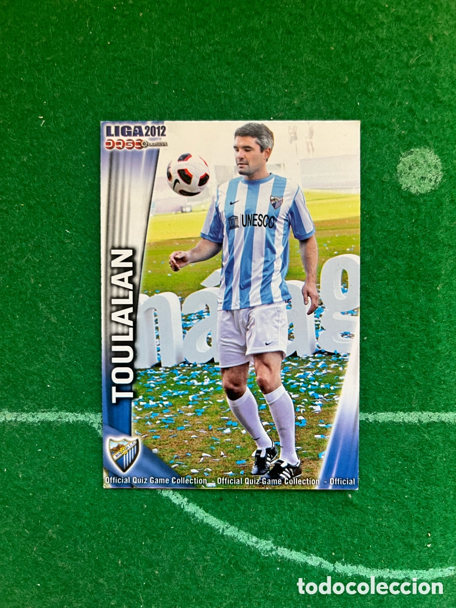 Cromos de f&uacute;tbol: 282 TOULALAN MALAGA LAS FICHAS DE LA LIGA 2011 2012 MUNDICROMO