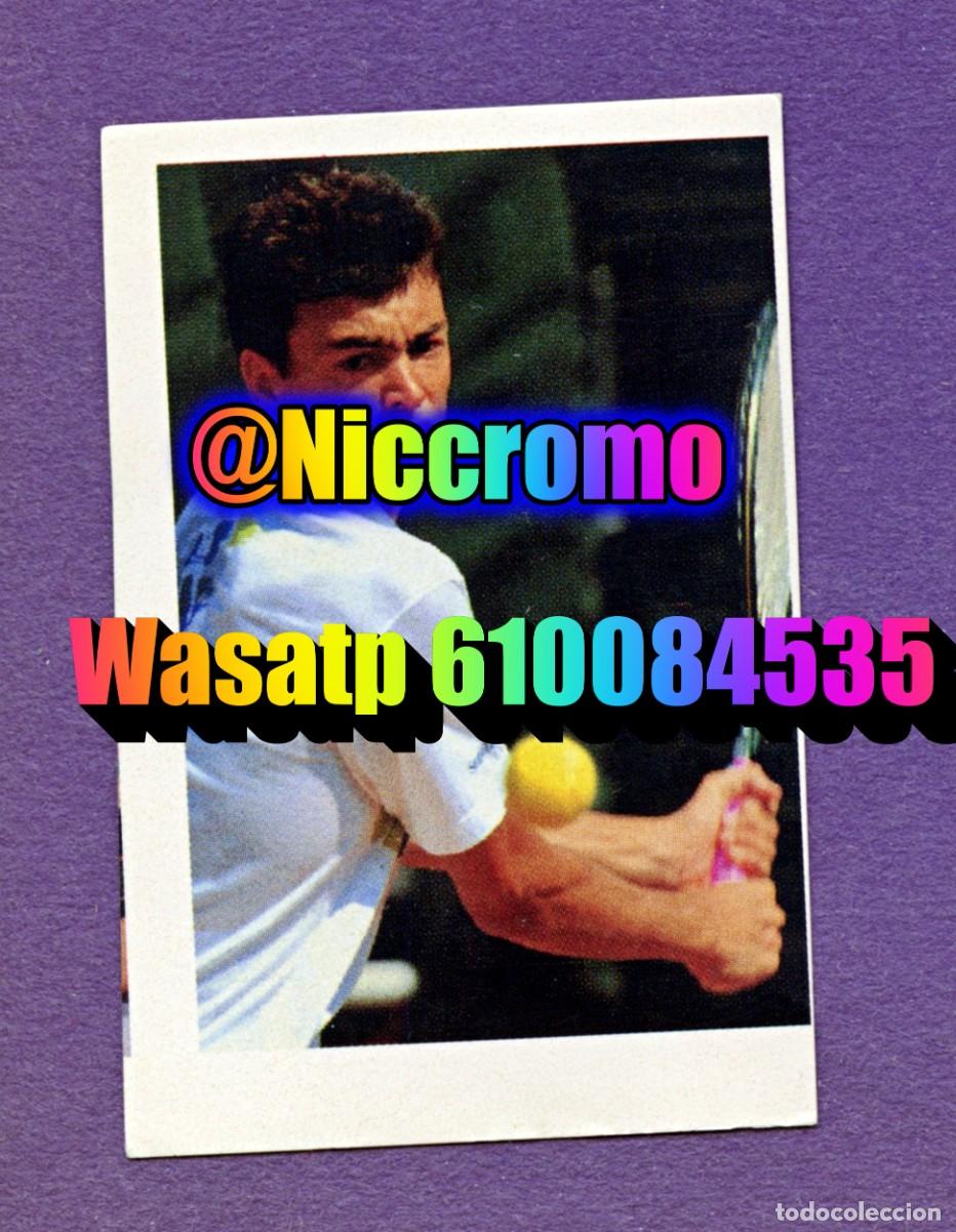 Cromos de f&uacute;tbol: sergi bruguera tenis nuevo sin pegar cromo el mundo de las estrellas a&ntilde;o 1991 niccromo