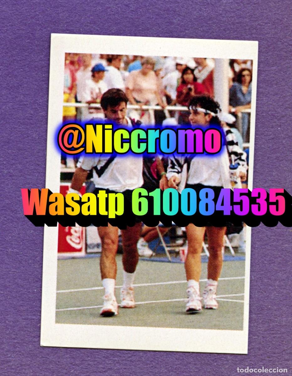 Cromos de f&uacute;tbol: emilio y arantxa sanchez vicario tenis nuevo sin pegar el mundo de las estrellas a&ntilde;o 1991 niccromo