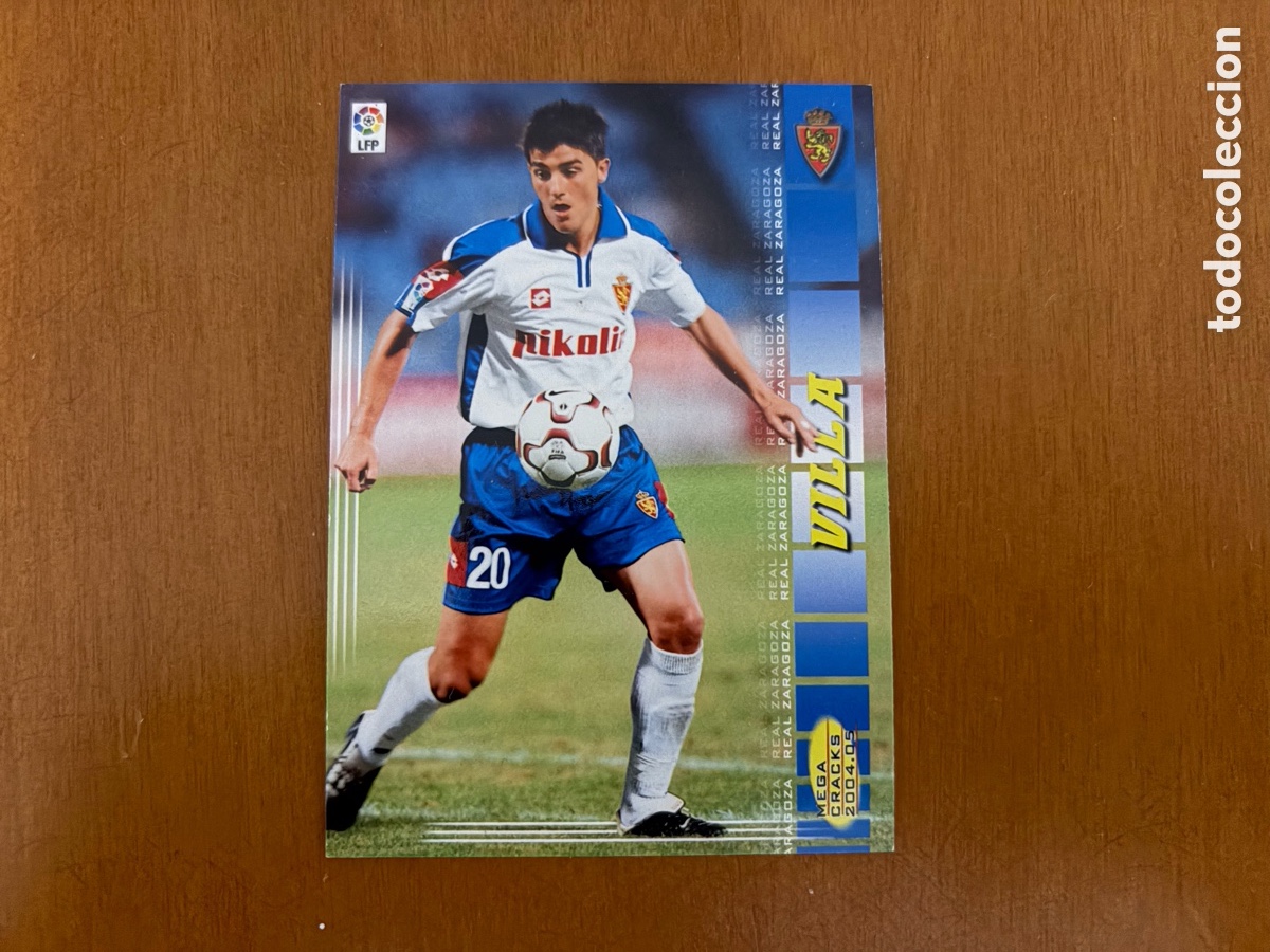 Cromos de f&uacute;tbol: 359 DAVID VILLA PANINI MEGACRACKS 2004 2005 04 05 REAL ZARAGOZA