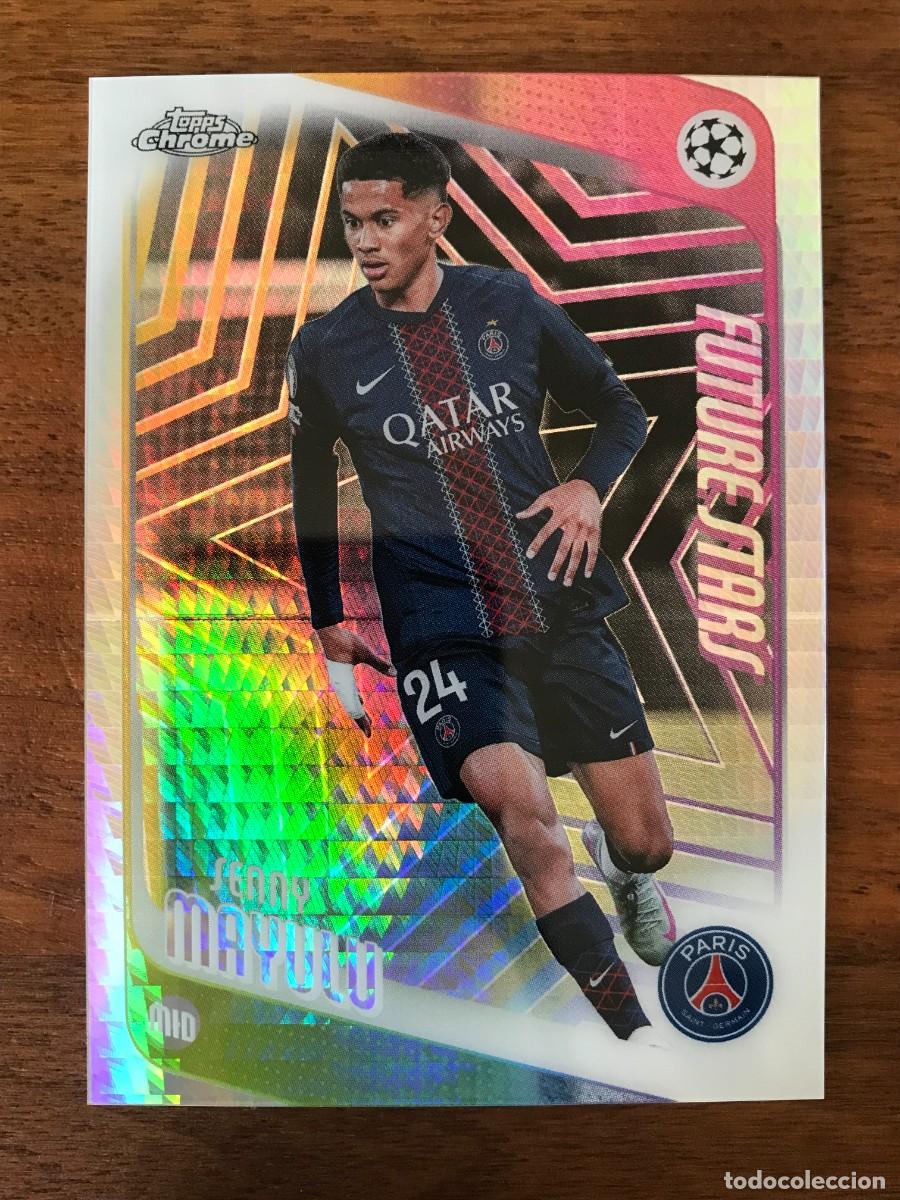 Cromos de f&uacute;tbol: SENNY MAYULU - JUVENTUS - FUTURE STARS PRIZM REFRACTOR TOPPS CHROME UEFA CLUB COMPETITIONS 2025 2026