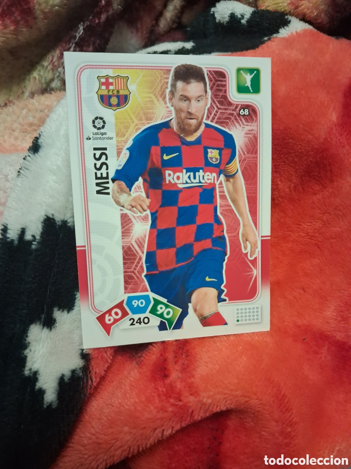 Cromos de f&uacute;tbol: Cromo 68 Messi Adrenalyn XL 2019-20