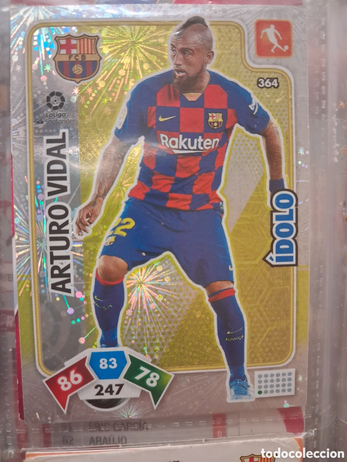 Cromos de f&uacute;tbol: ADRENALYN XL 19 20 ARTURO VIDAL BARCELONA &Iacute;DOLO 364 CJA1