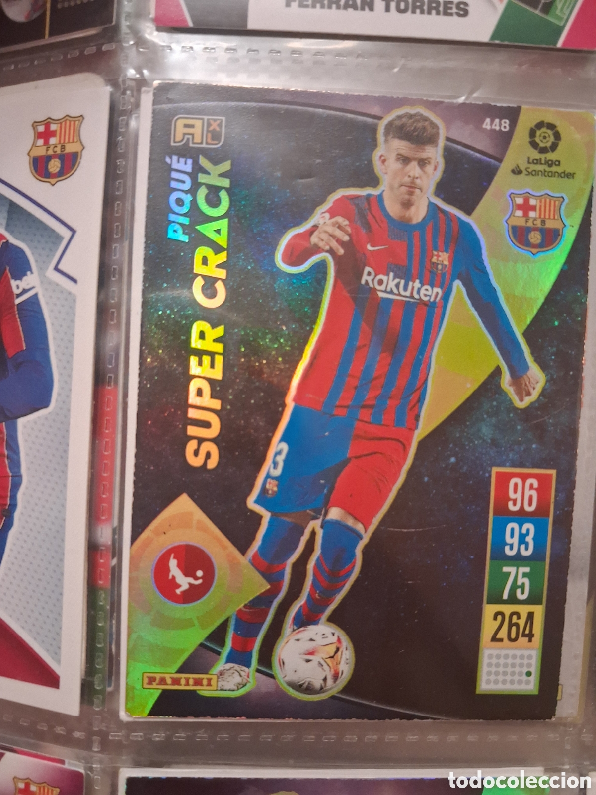 Cromos de f&uacute;tbol: Cromo Futbol Liga 2021-22 Adrenalyn XL Super Crack 448.Pique F.C. Barcelona.Panini